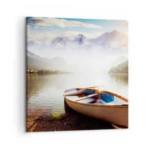 Canvastavla - Bild på duk - Vid ett stort och rent vatten - 60x60 cm