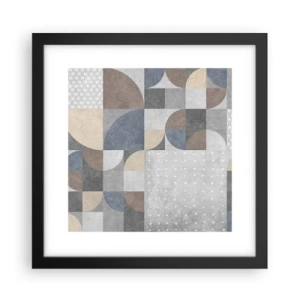 Affisch i svart ram - Keramisk fantasi - 30x30 cm