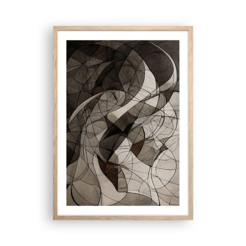 Affisch i ram av ljusek - Cirkulation av jordens färger - 50x70 cm