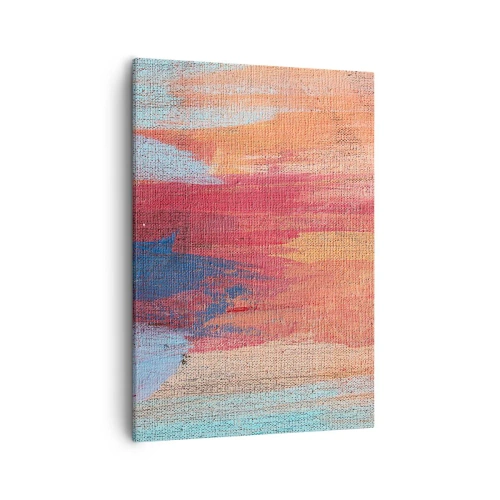 Canvastavla - Bild på duk - Rinnande regnbåge - 50x70 cm