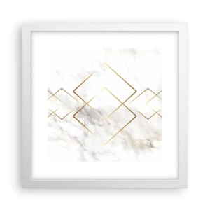 Affisch i vit ram - Utsikt över oändlighet - 30x30 cm