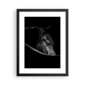Affisch i svart ram - Svart prins - 30x40 cm