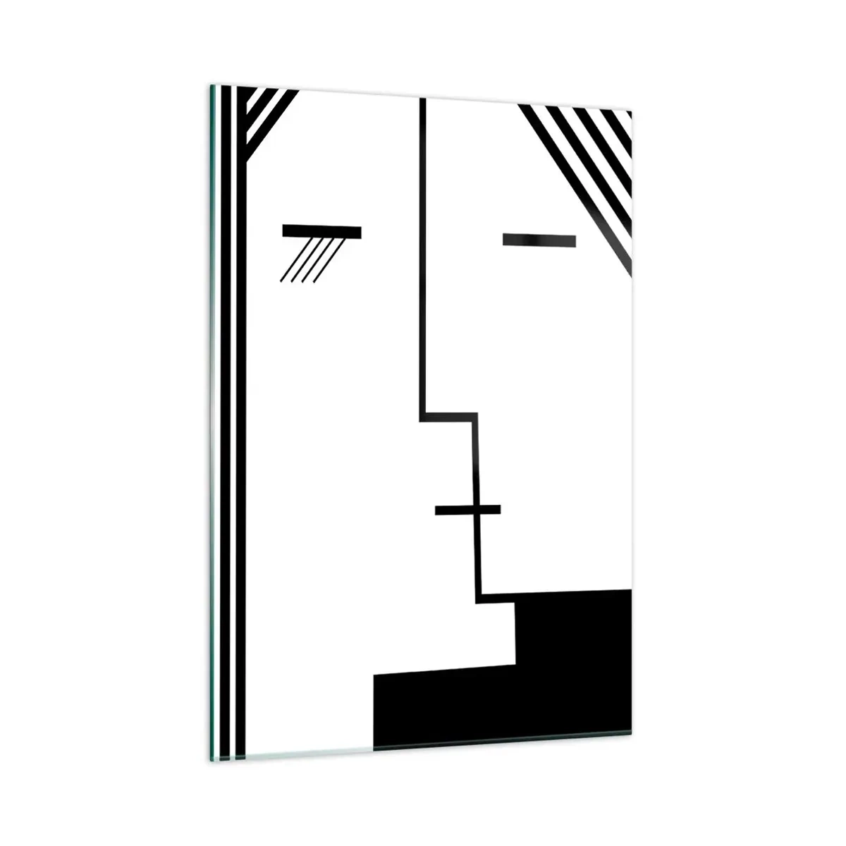 Glastavla - Bild på glas - Bara en kyss - 50x70 cm