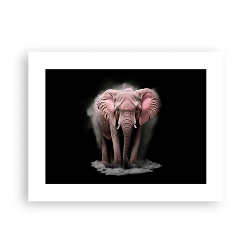 Affisch - Tänk inte på en rosa elefant! - 40x30 cm