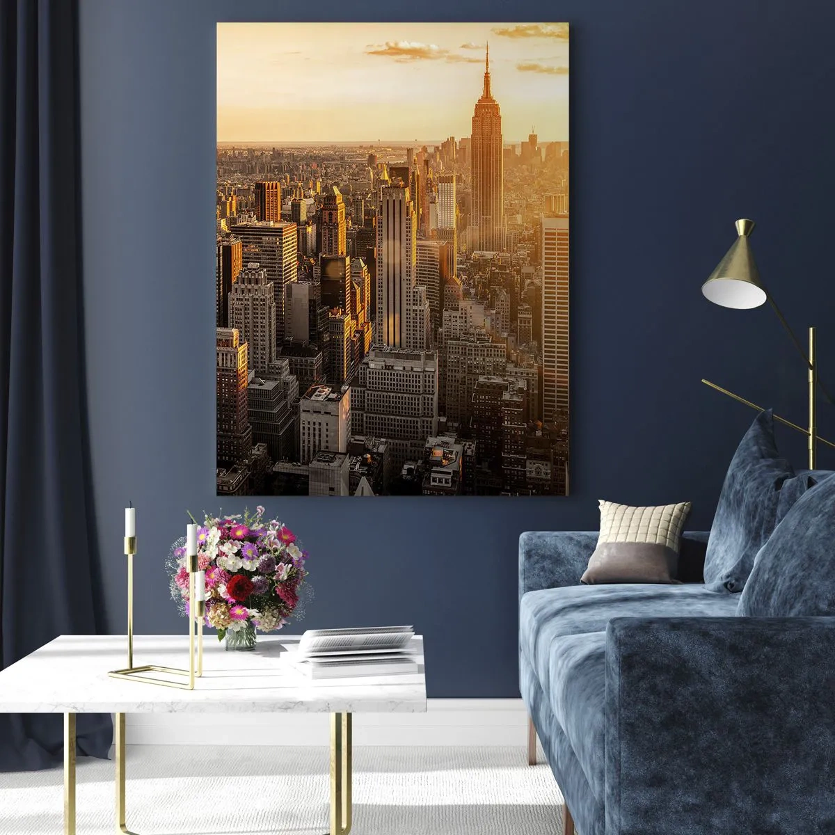 Glastavla - Bild på glas - Växa i solskenet - 50x70 cm