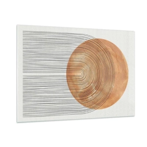 Glastavla - Bild på glas - En solig komposition - 100x70 cm