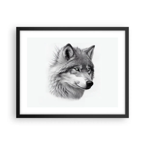 Affisch i svart ram - Alfa - utan tvekan - 50x40 cm