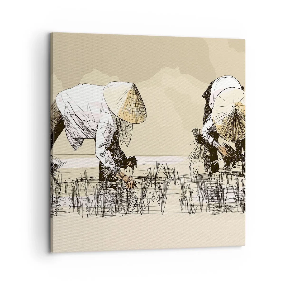 Canvastavla - Bild på duk - Lyckad skörd - 60x60 cm