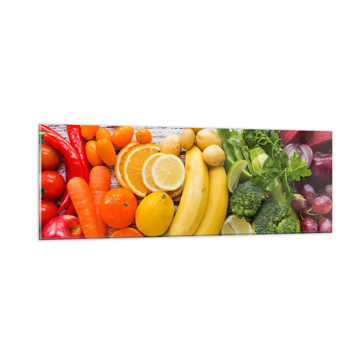 Glastavla - Bild på glas - Räcker det inte? - 90x30 cm