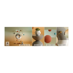 Provbit av självhäftande fototapet Deluxe Sticker - Vad som helst kan hända - Abstraktion, Surrealism, 3D - 100x30 cm