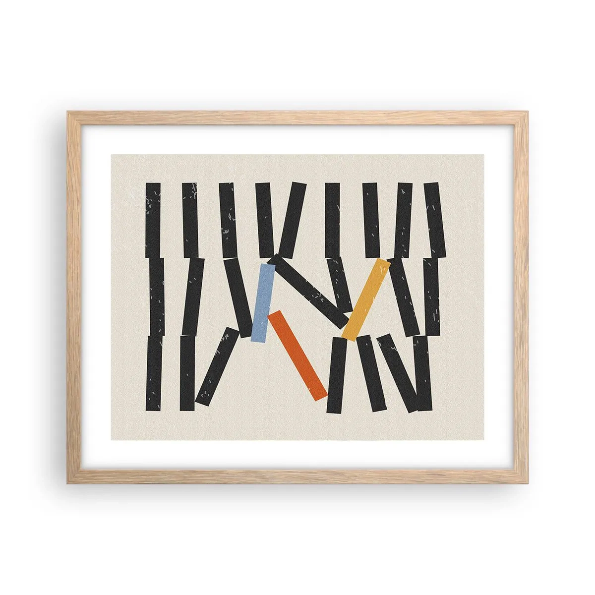 Affisch i ram av ljusek - Domino - komposition - 50x40 cm