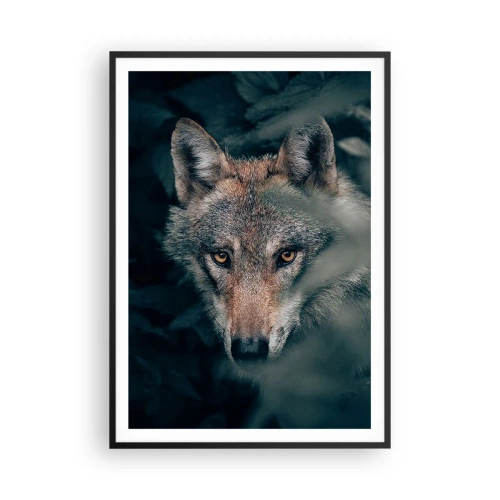 Affisch i svart ram - Jägare - 70x100 cm