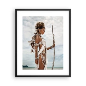 Affisch i svart ram - Tropikens drottning - 40x50 cm