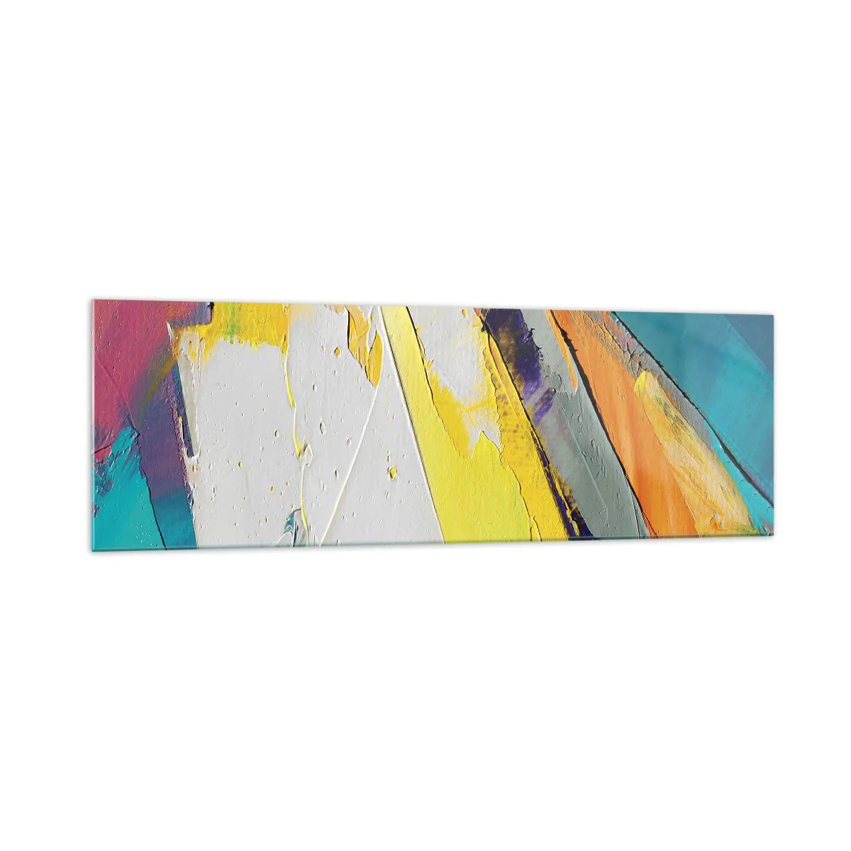 Glastavla - Bild på glas - Världens anatomi - 160x50 cm