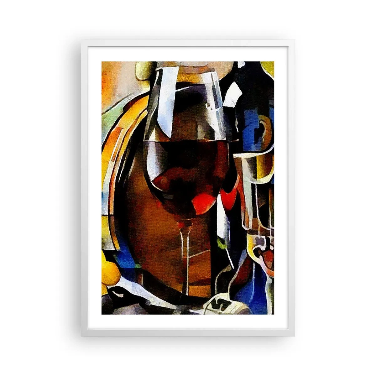 Affisch i vit ram - Så blir världen färgglad - 50x70 cm