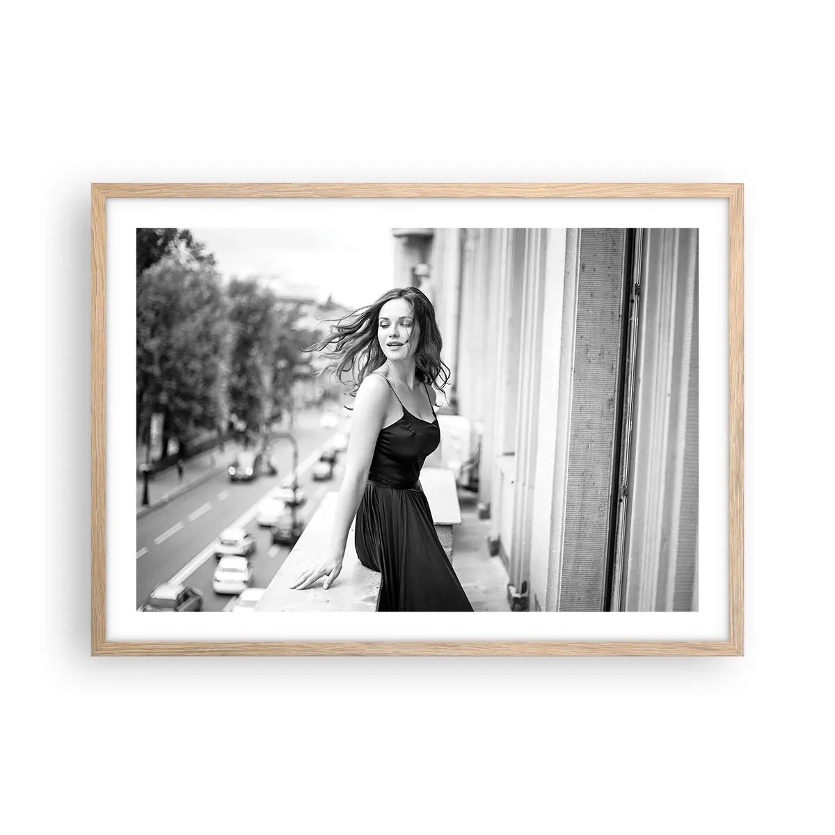 Affisch i ram av ljusek - Säkert en Parisbo - 70x50 cm