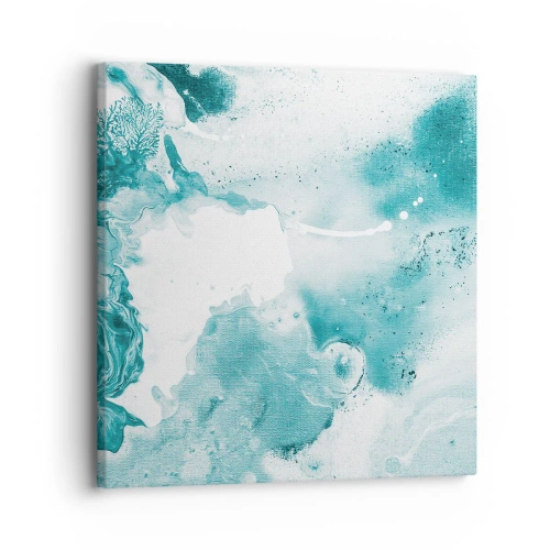 Canvastavla - Bild på duk - Blåa laguner - 30x30 cm