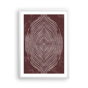 Affisch i vit ram - Rymden talar - 50x70 cm