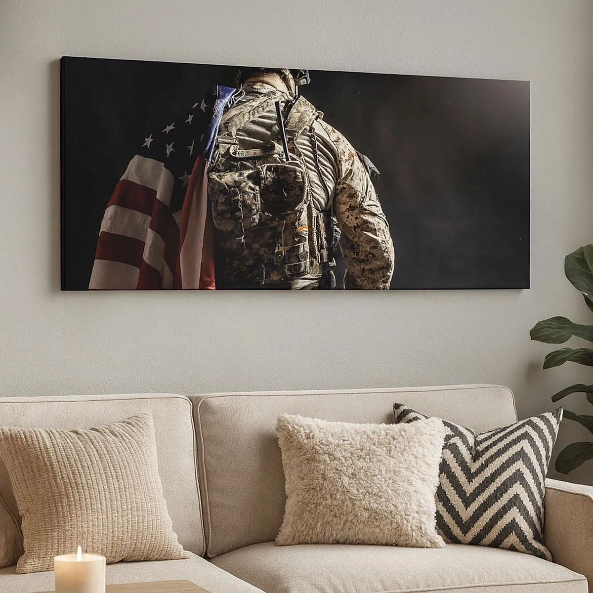 Canvastavla - Bild på duk - Just därför - 100x40 cm