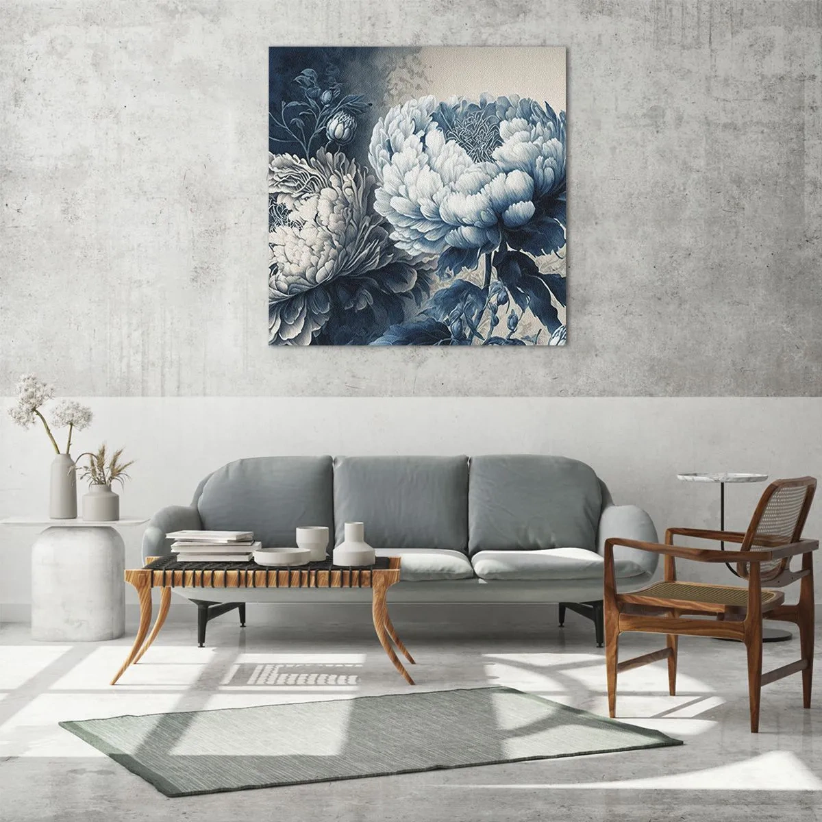 Glastavla - Bild på glas - Ett väl matchat par - 50x50 cm