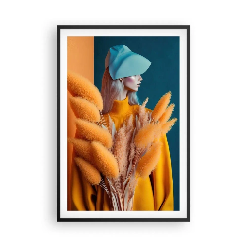 Affisch i svart ram - Fluffigt porträtt - 61x91 cm