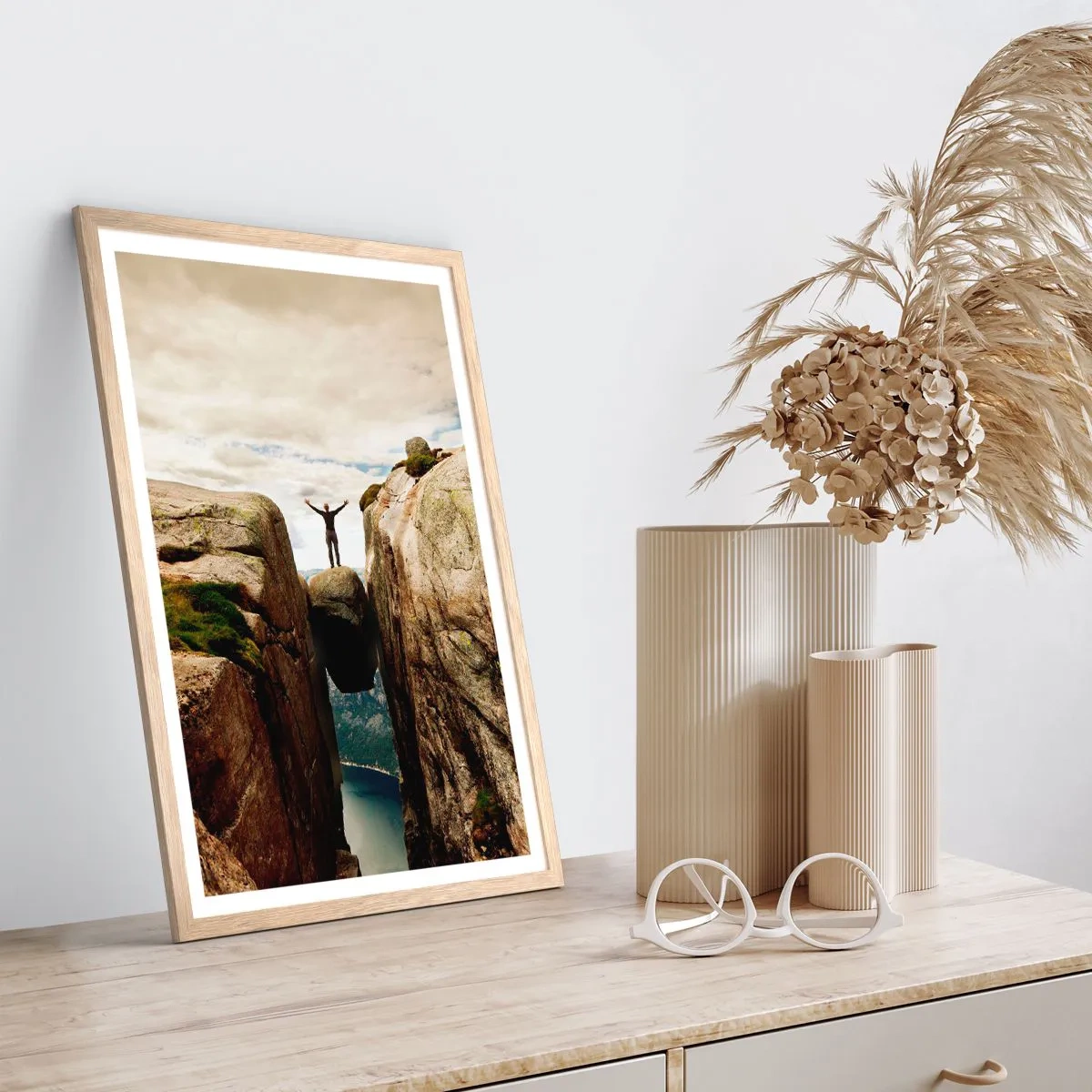 Affisch i ram av ljusek - Hur jag mår?! - 30x40 cm