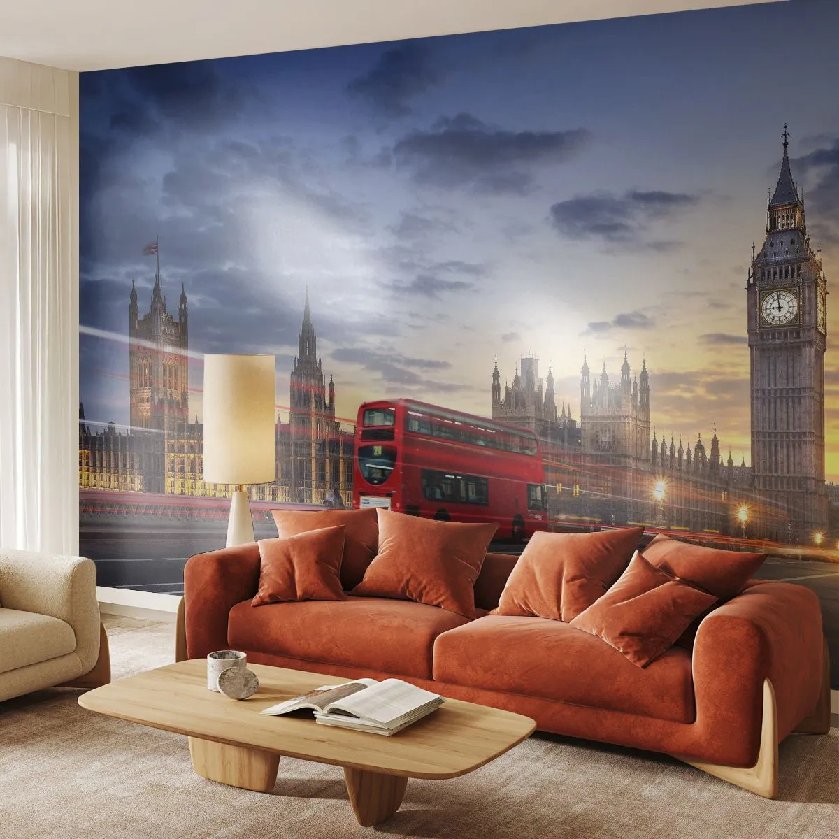 Fototapet Premium Sand - Särdrag - Stad, London, Arkitektur - 100x70 cm
