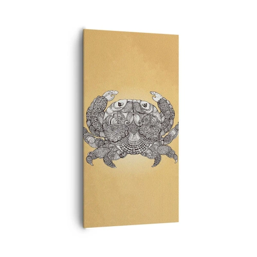 Canvastavla - Bild på duk - Herr Krabba berättar - 65x120 cm