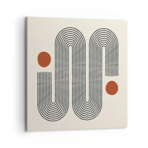 Canvastavla - Bild på duk - från början till slutet - 50x50 cm