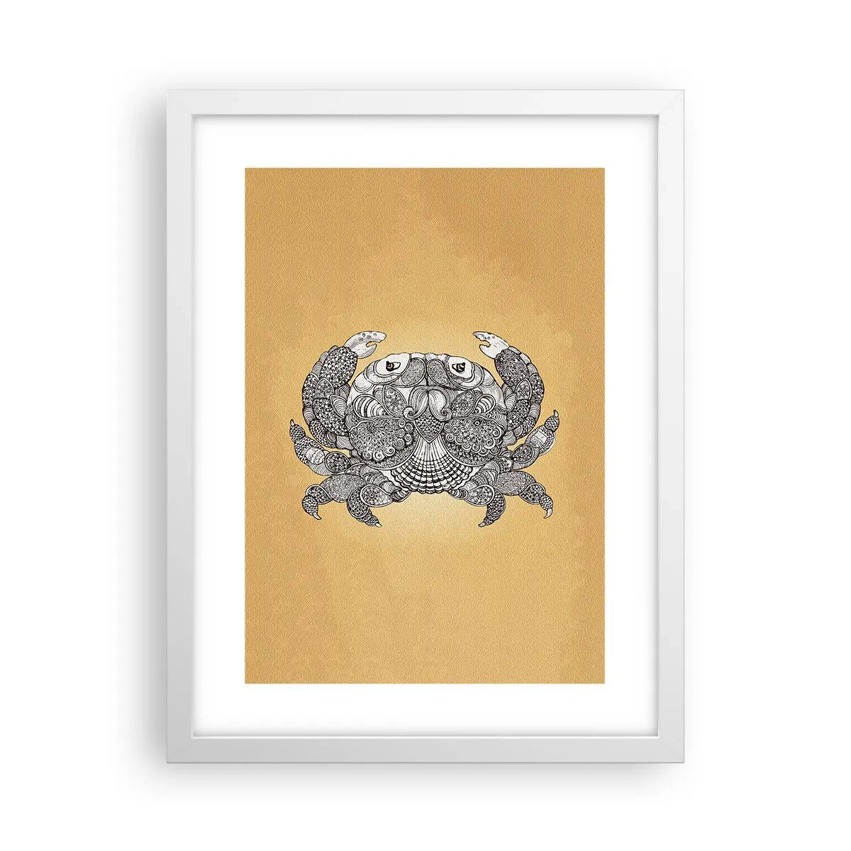 Affisch i vit ram - Herr Krabba berättar - 30x40 cm