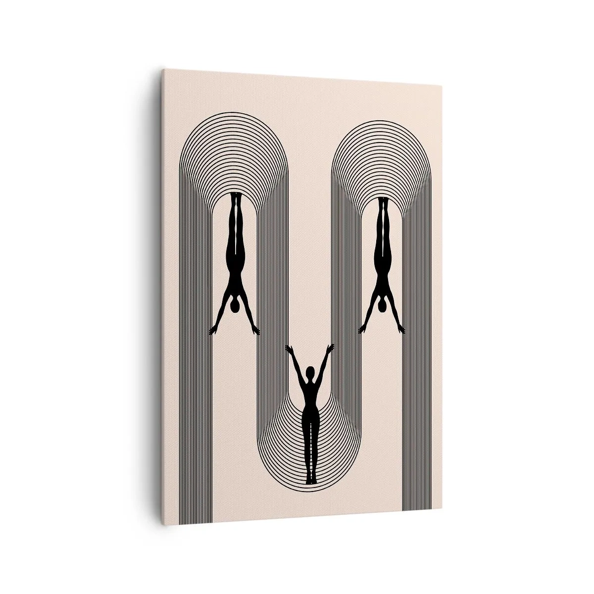 Canvastavla - Bild på duk - Upp och ner - 70x100 cm