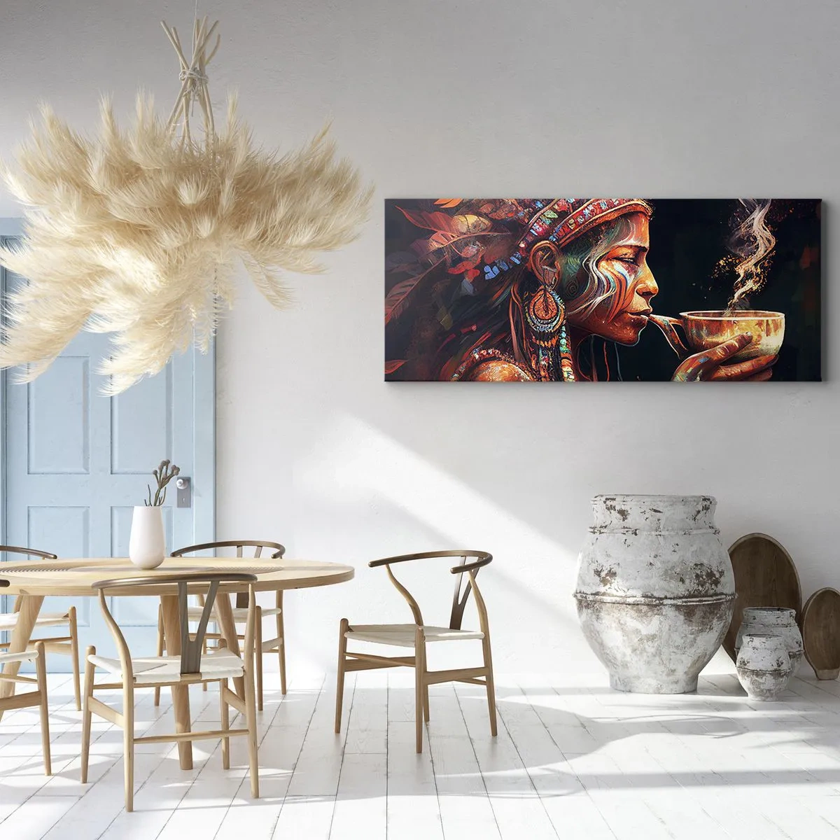 Canvastavla - Bild på duk - En magisk ritual - 120x50 cm