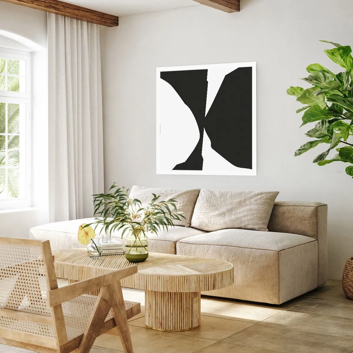 Affisch - Positiv-negativ - 60x60 cm