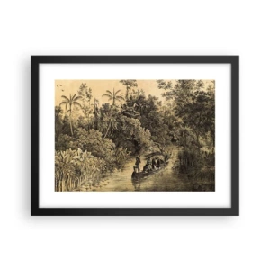 Affisch i svart ram - Resa till källan - 40x30 cm