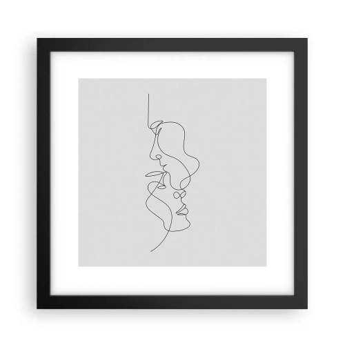 Affisch i svart ram - Sentimentala lustens glöd - 30x30 cm