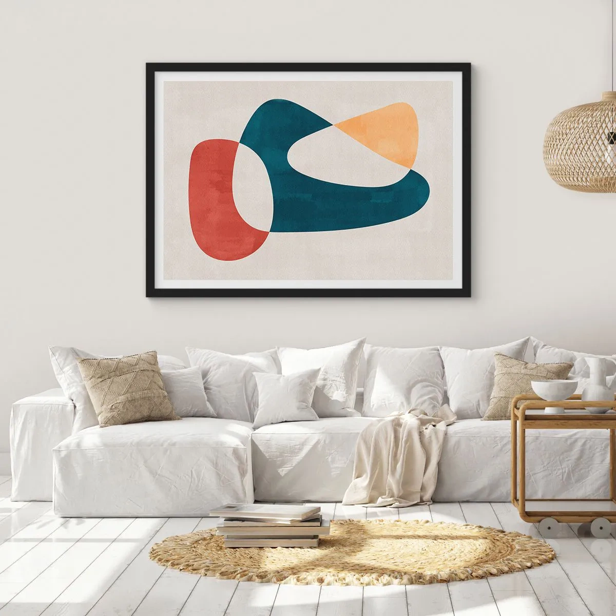 Affisch i svart ram - Influenser och metamorfoser - 70x50 cm