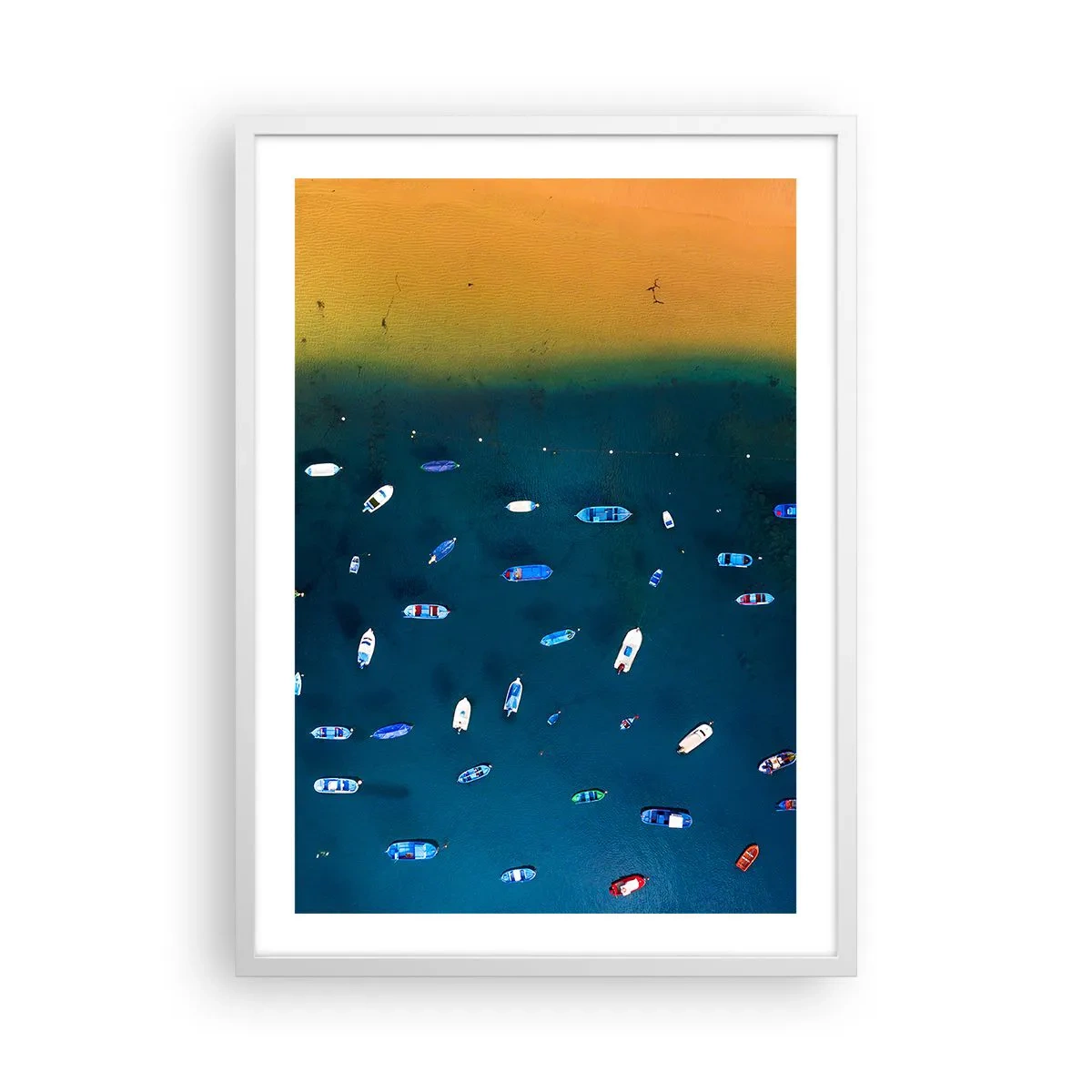 Affisch i vit ram - Ett semesterspel - 50x70 cm