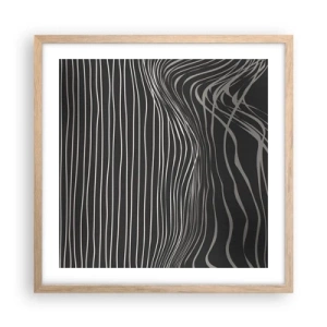 Affisch i ram av ljusek - Rytm och accent - 50x50 cm