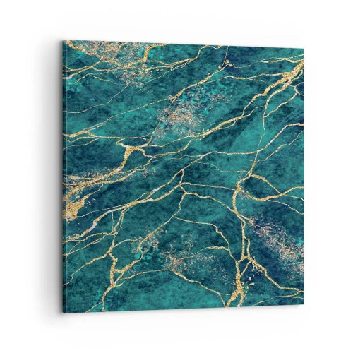 Canvastavla - Bild på duk - Guldåder - 60x60 cm