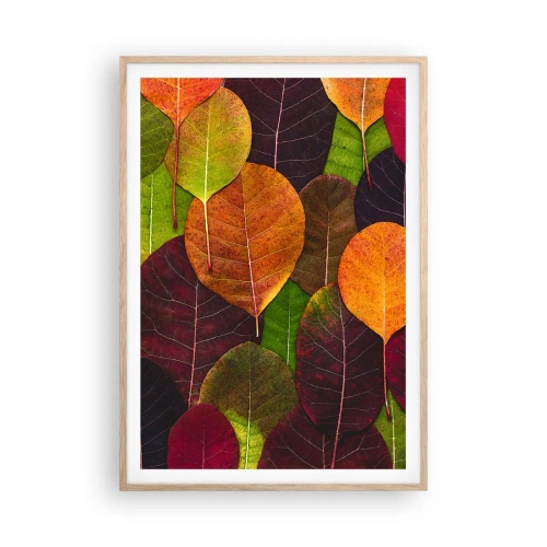 Affisch i ram av ljusek - Höstmosaik - 70x100 cm