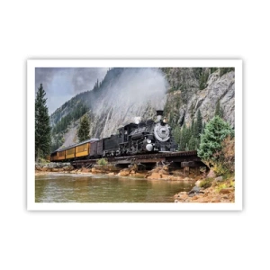 Affisch - Vart ska du? Vart? - 100x70 cm