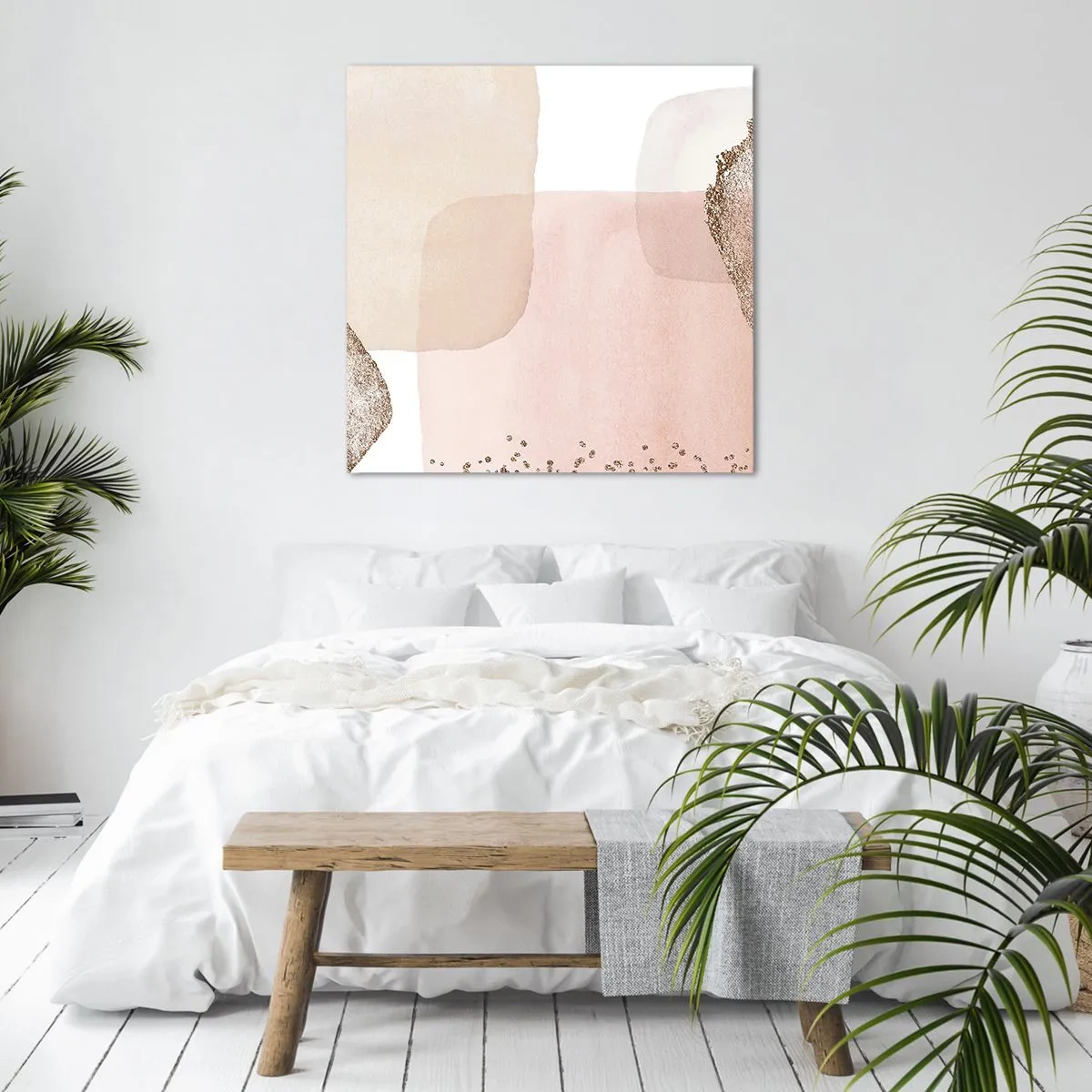 Canvastavla - Bild på duk - Titta genom färgen - 40x40 cm