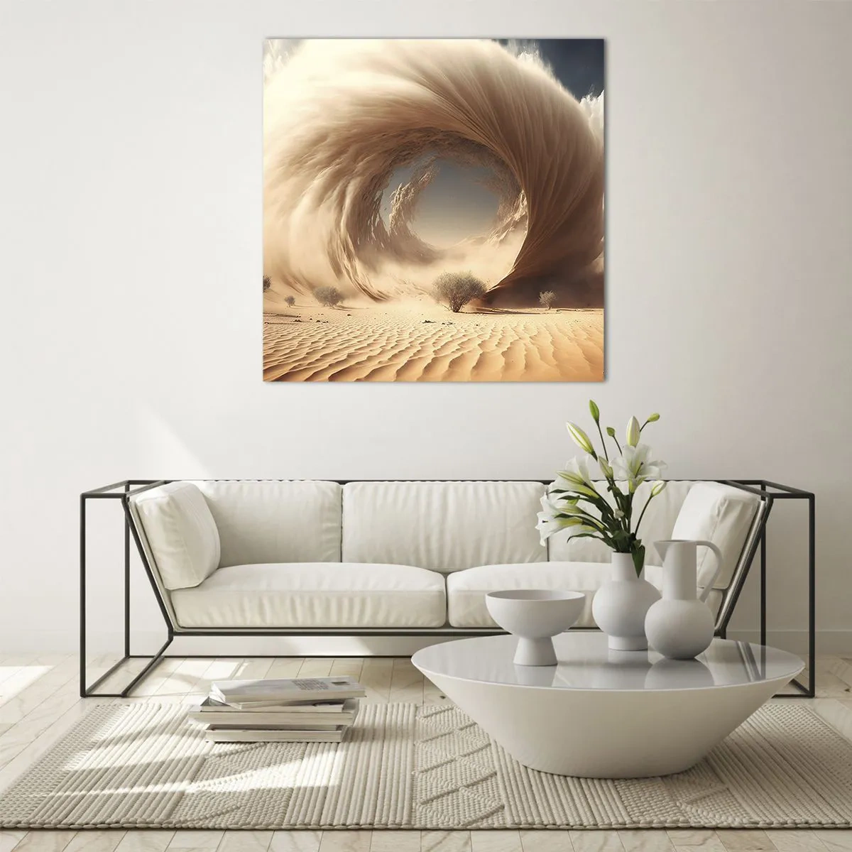 Glastavla - Bild på glas - Öppen portal - 60x60 cm