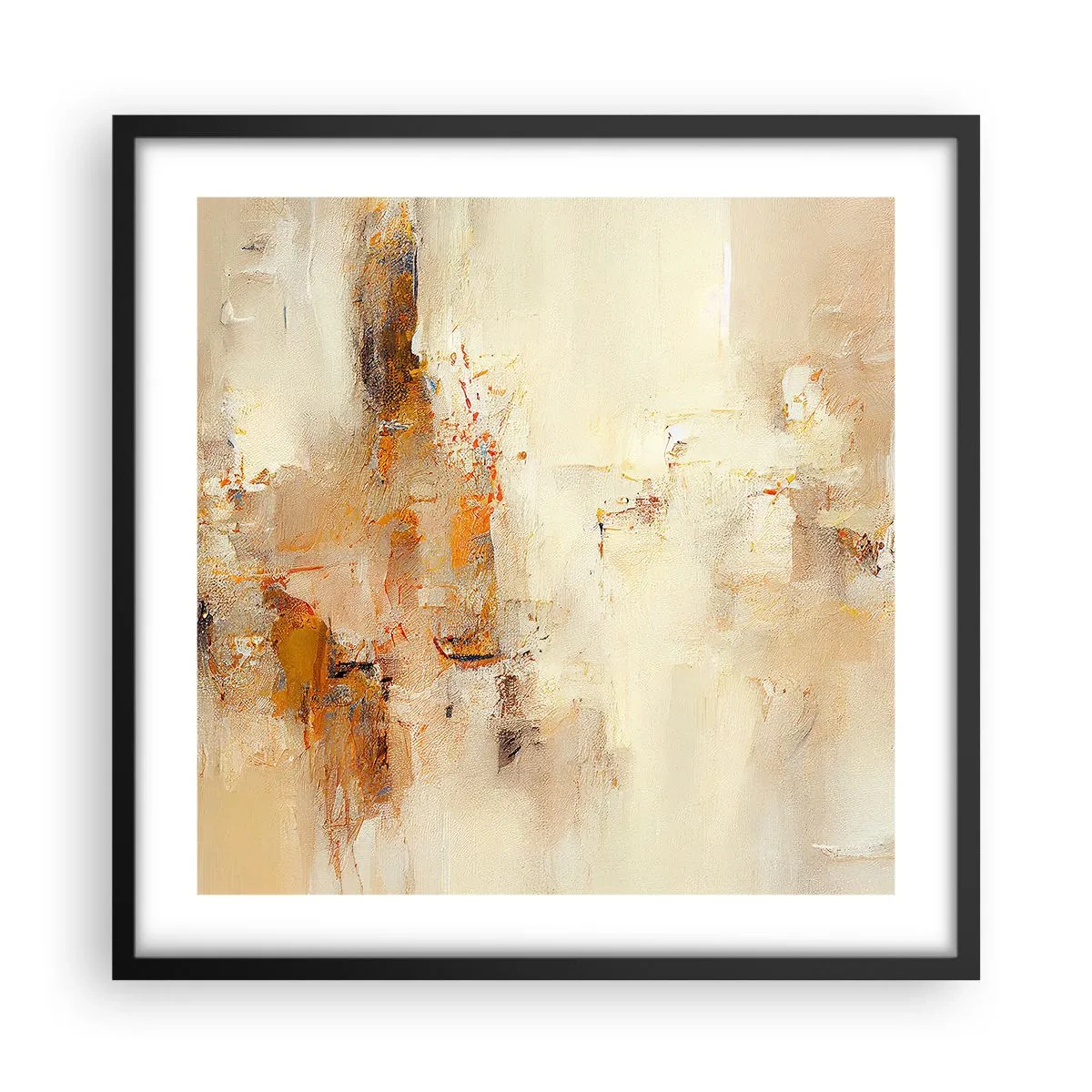 Affisch i svart ram - Bärnstenens själ - 50x50 cm