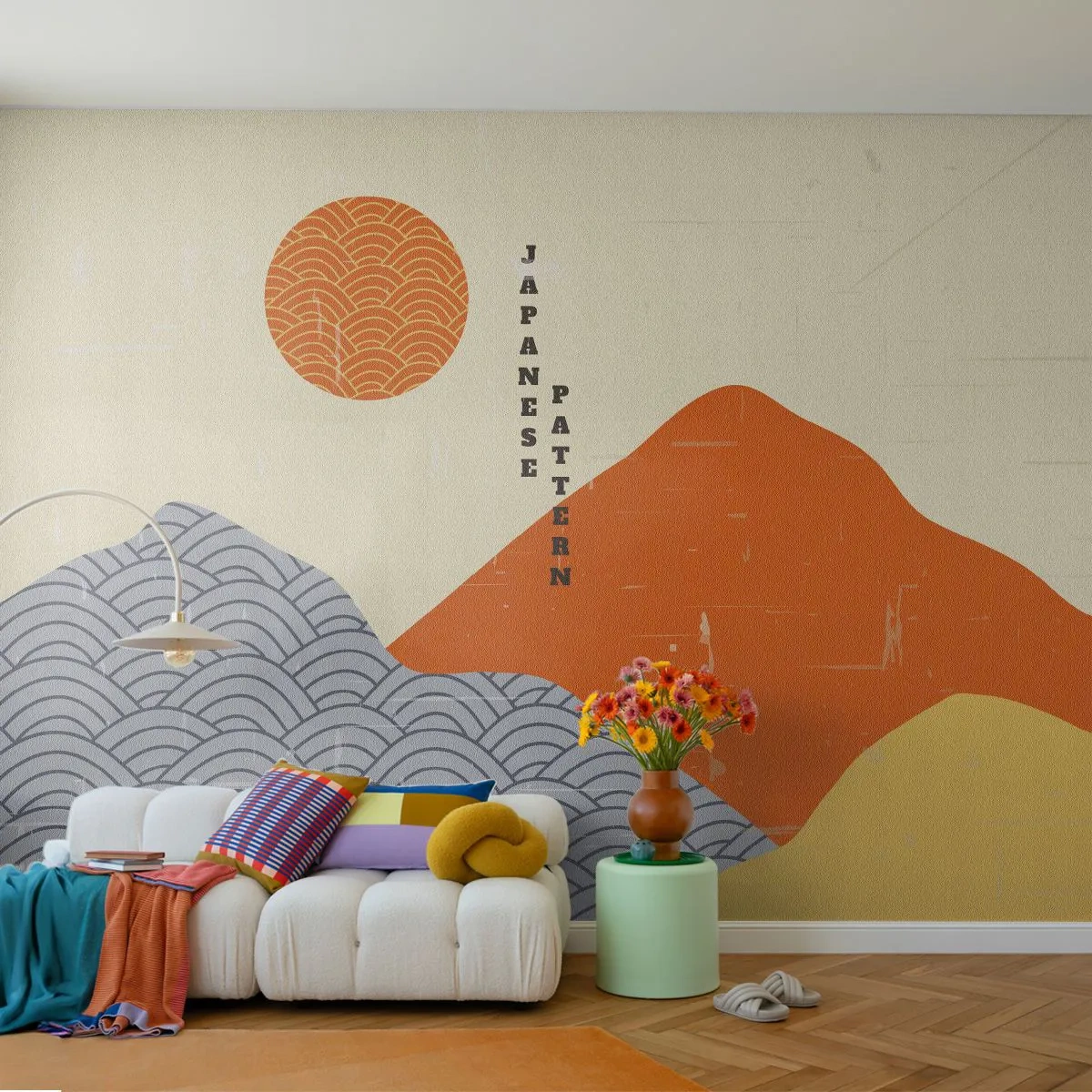 Fototapet Premium Sand - I den japanska andan - asiatiska, japanska, Landskap - 500x350 cm