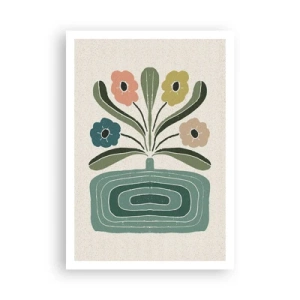 Affisch - Symmetrisk bukett - 70x100 cm