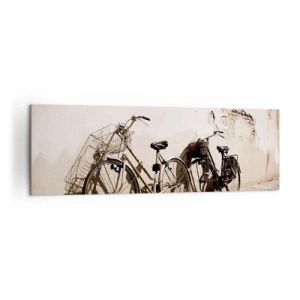 Canvastavla - Bild på duk - Oförglömlig charm av det förflutna - 160x50 cm