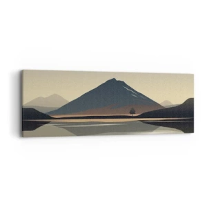 Canvastavla - Bild på duk - Spegelbild - 90x30 cm