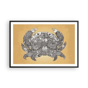 Affisch i svart ram - Herr Krabba berättar - 91x61 cm