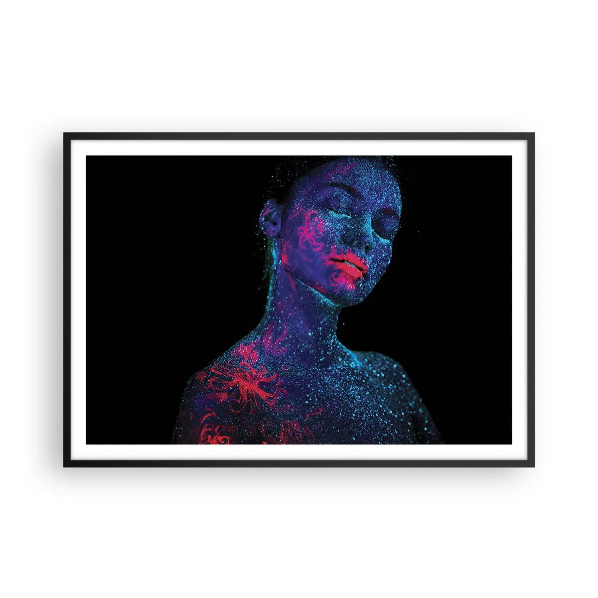 Affisch i svart ram - I sjärndammet - 100x70 cm